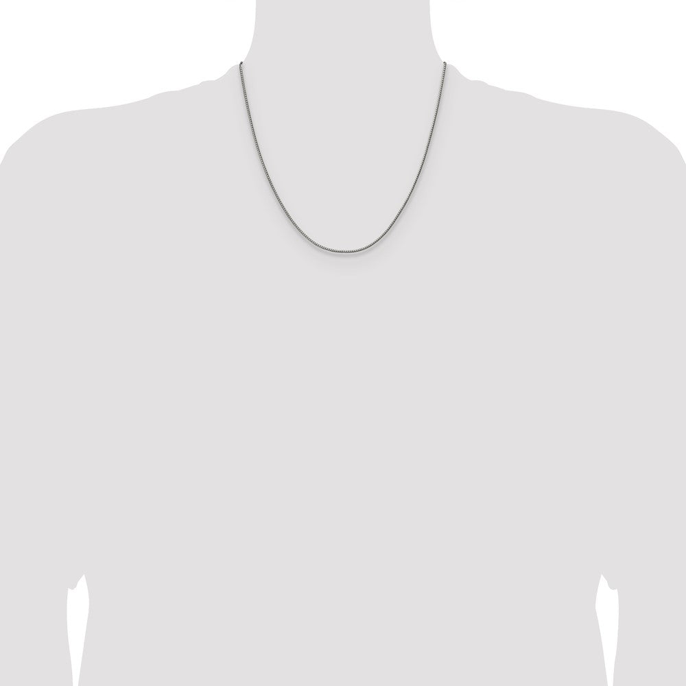 Chisel Stainless Steel Polished 1.5mm 20 inch Flat Curb Link Necklace