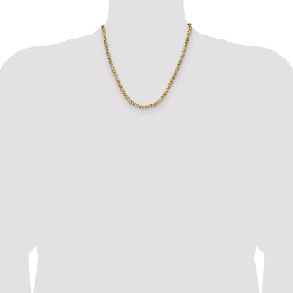 Chisel Stainless Steel Polished Yellow IP-plated 4.5mm 20 inch Figaro Chain