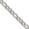 Chisel Stainless Steel Polished 4.5mm 24 inch Figaro Chain