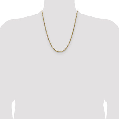 Chisel Stainless Steel Polished Yellow IP-plated 3mm 22 inch Figaro Chain