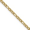 Chisel Stainless Steel Polished Yellow IP-plated 3mm 24 inch Figaro Chain