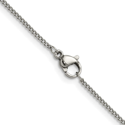 Chisel Stainless Steel Polished 1.5mm 24 inch Curb Chain