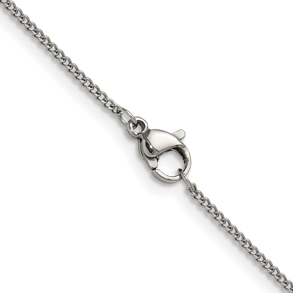 Chisel Stainless Steel Polished 1.5mm 20 inch Curb Chain