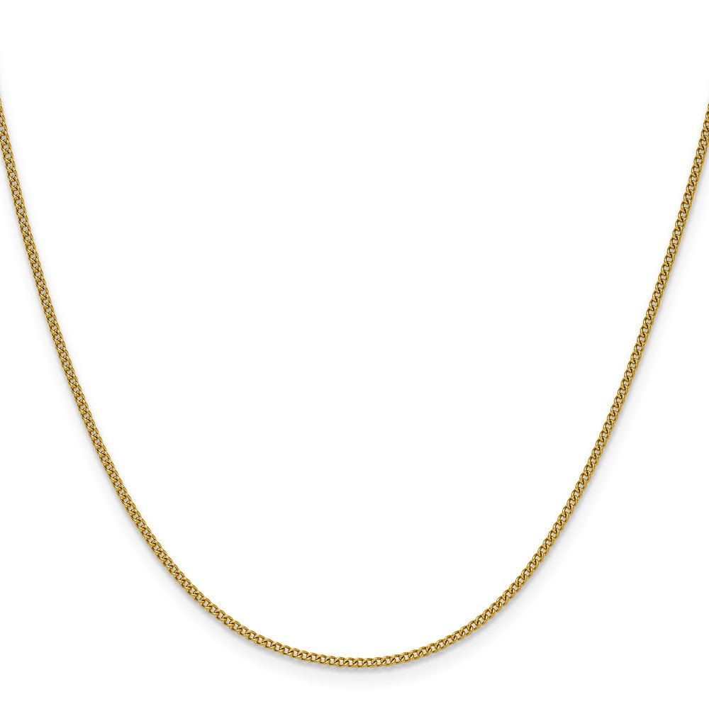 Chisel Stainless Steel Polished Yellow IP-plated 1.5mm 20 inch Curb Chain