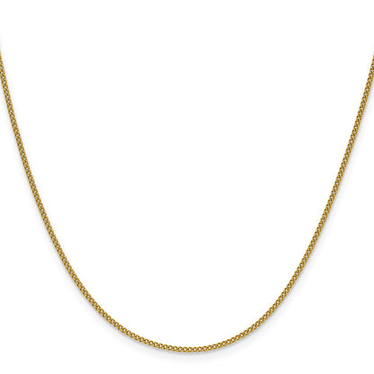 Chisel Stainless Steel Polished Yellow IP-plated 1.5mm 20 inch Curb Chain