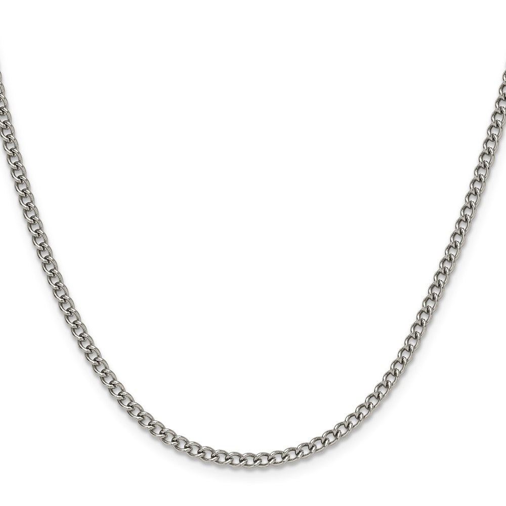 Chisel Stainless Steel Polished 3mm 22 inch Round Curb Chain