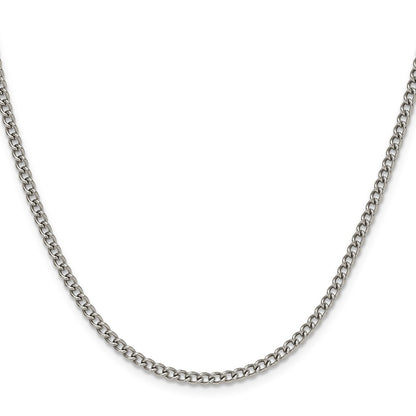 Chisel Stainless Steel Polished 3mm 18 inch Round Curb Chain