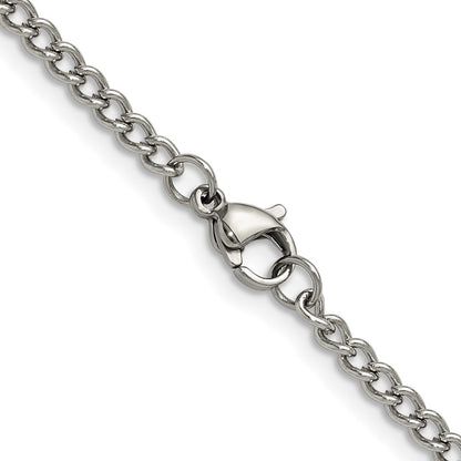 Chisel Stainless Steel Polished 3mm 22 inch Round Curb Chain
