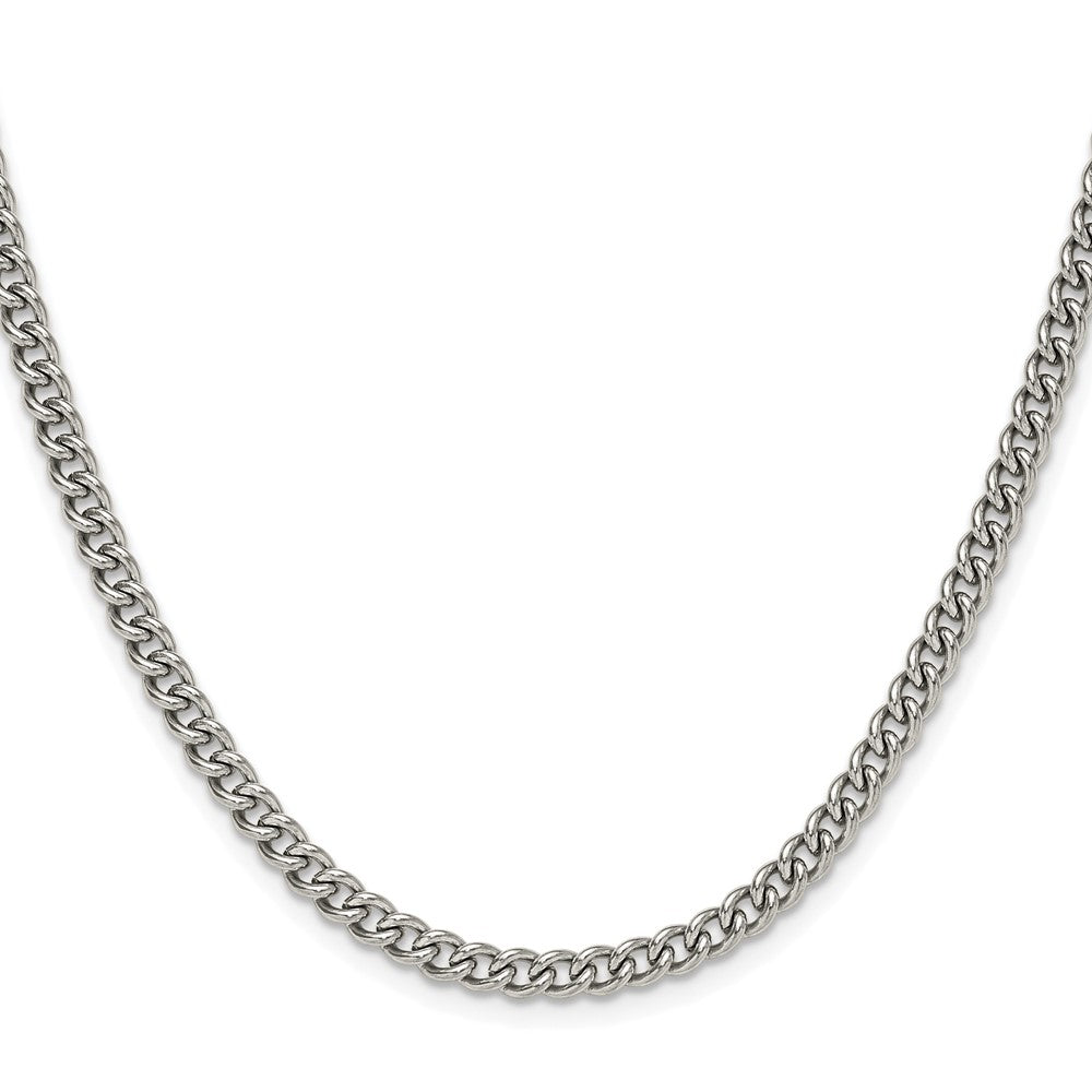 Chisel Stainless Steel Polished 4.5mm 22 inch Round Curb Chain