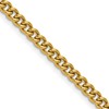 Chisel Stainless Steel Polished Yellow IP-plated 4.5mm 24 inch Round Curb Chain