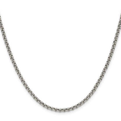 Chisel Stainless Steel Polished 3mm 24 inch Rolo Chain