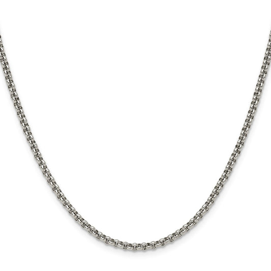Chisel Stainless Steel Polished 3mm 22 inch Rolo Chain