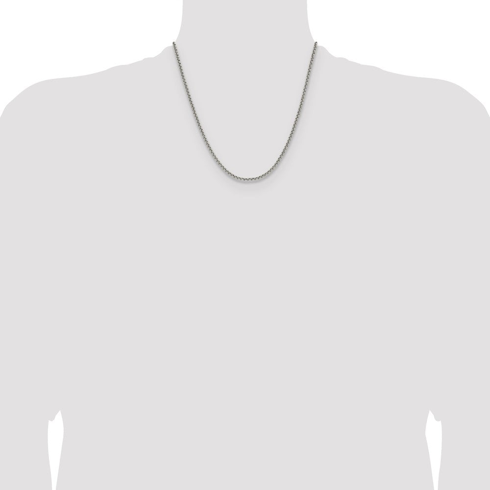 Chisel Stainless Steel Polished 3mm 20 inch Rolo Chain
