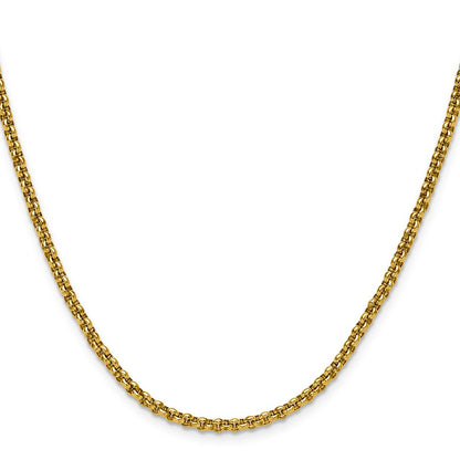 Chisel Stainless Steel Polished Yellow IP-plated 3mm 22 inch Rolo Chain