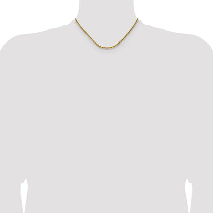 Chisel Stainless Steel Polished Yellow IP-plated 3mm 16 inch Rolo Chain