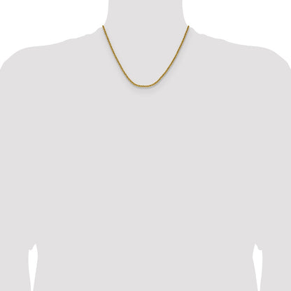 Chisel Stainless Steel Polished Yellow IP-plated 3mm 18 inch Rolo Chain