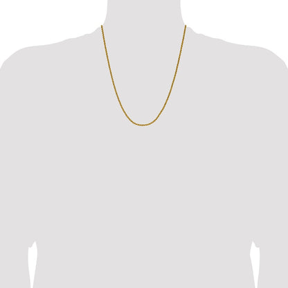 Chisel Stainless Steel Polished Yellow IP-plated 3mm 22 inch Rolo Chain