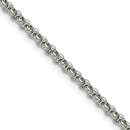 Chisel Stainless Steel Polished 3mm 22 inch Rolo Chain