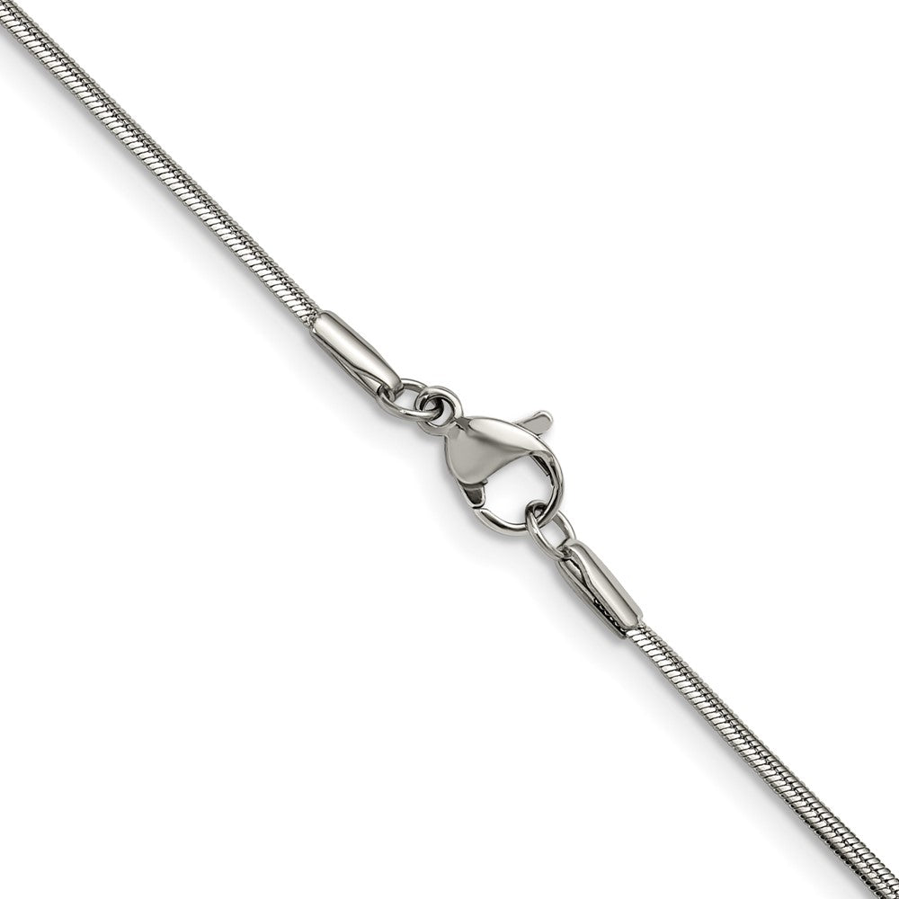 Chisel Stainless Steel Polished 1.5mm 22 inch Snake Chain