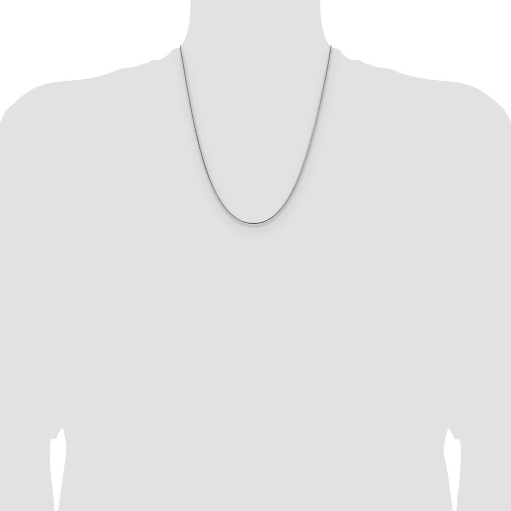 Chisel Stainless Steel Polished 1.5mm 22 inch Snake Chain