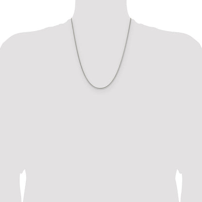 Chisel Stainless Steel Polished 1.5mm 22 inch Snake Chain