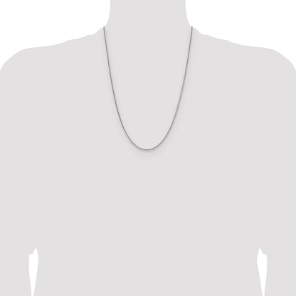 Chisel Stainless Steel Polished 1.5mm 24 inch Snake Chain