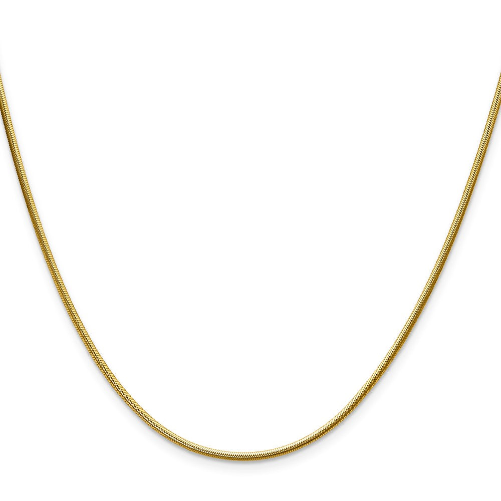 Chisel Stainless Steel Polished Yellow IP-plated 1.5mm 16 inch Snake Chain