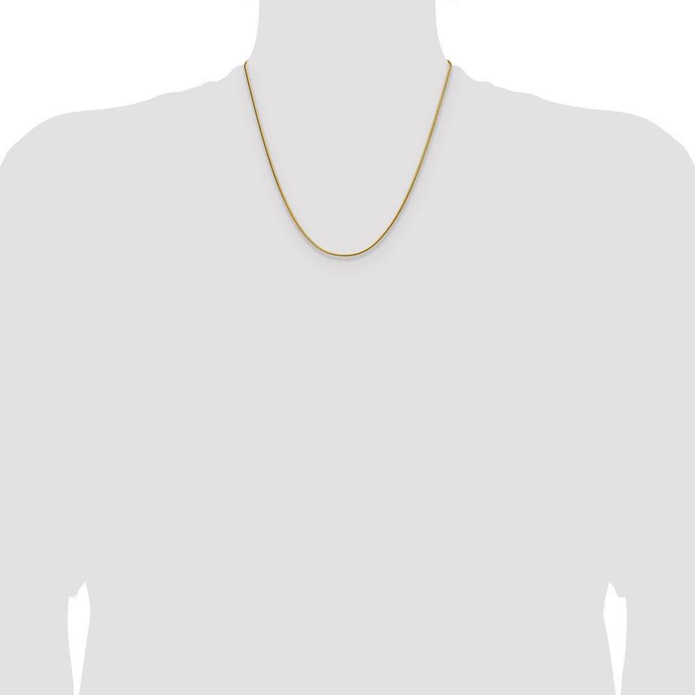 Chisel Stainless Steel Polished Yellow IP-plated 1.5mm 20 inch Snake Chain