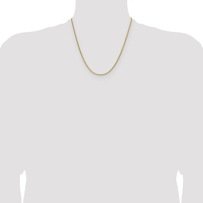 Chisel Stainless Steel Polished Yellow IP-plated 1.5mm 20 inch Snake Chain