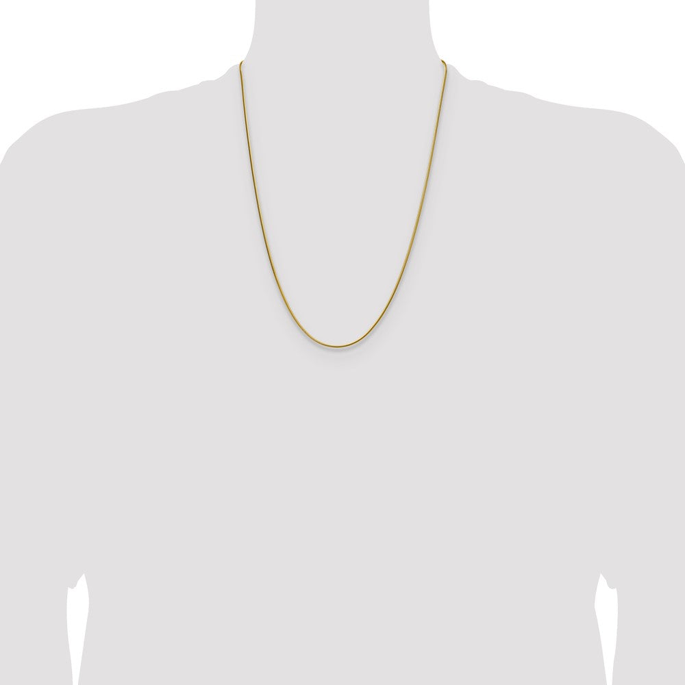 Chisel Stainless Steel Polished Yellow IP-plated 1.5mm 24 inch Snake Chain
