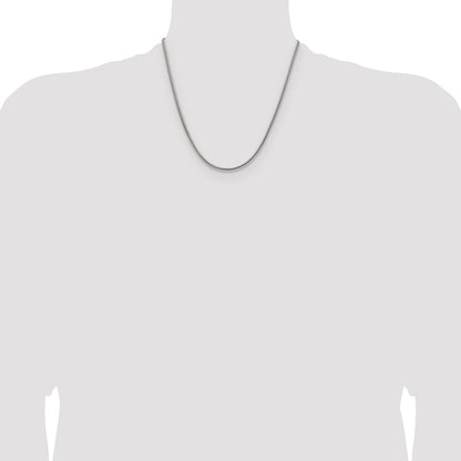 Chisel Stainless Steel Polished 2.7mm 20 inch Snake Chain