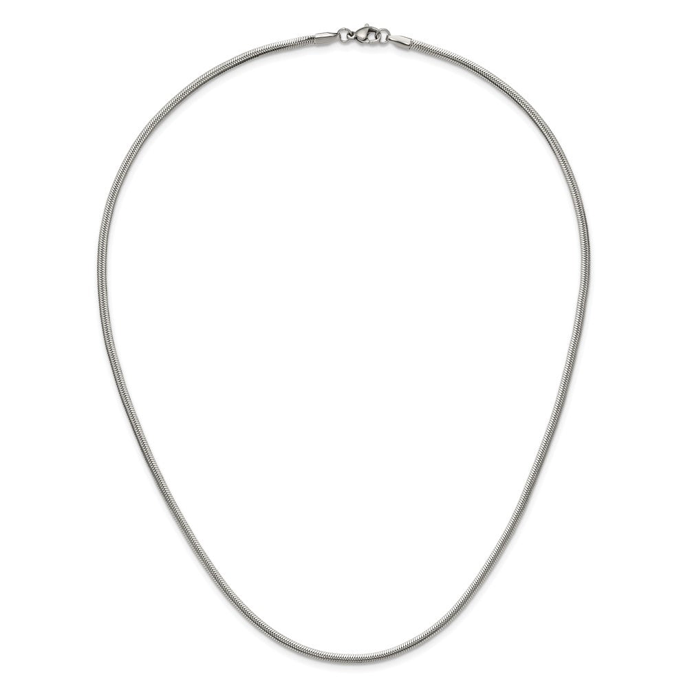 Chisel Stainless Steel Polished 2.7mm 20 inch Snake Chain