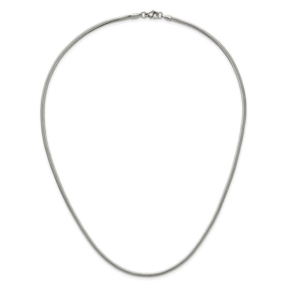 Chisel Stainless Steel Polished 2.7mm 20 inch Snake Chain