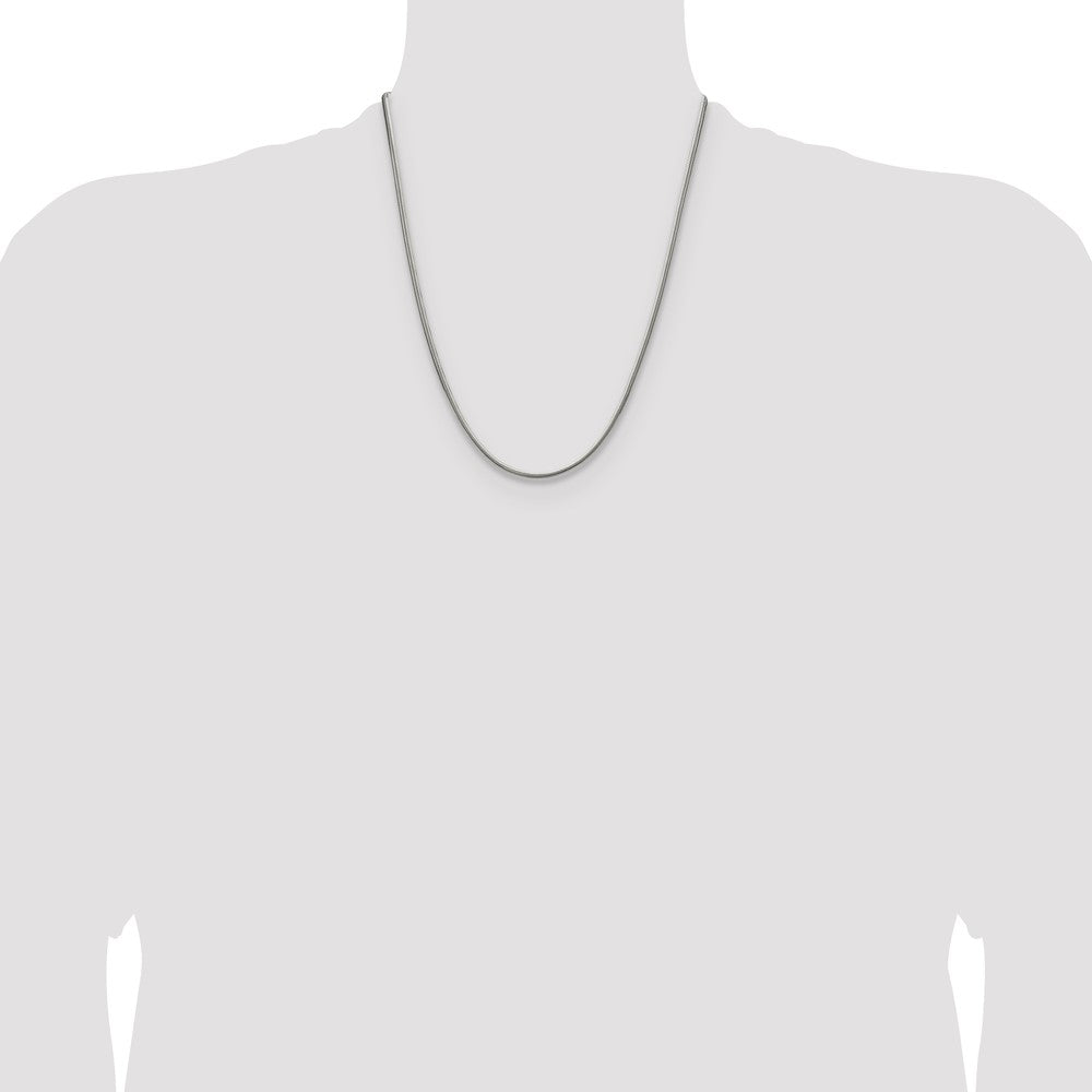 Chisel Stainless Steel Polished 2.7mm 22 inch Snake Chain