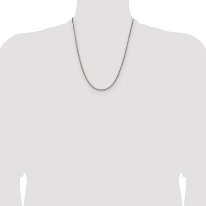 Chisel Stainless Steel Polished 2.7mm 22 inch Snake Chain