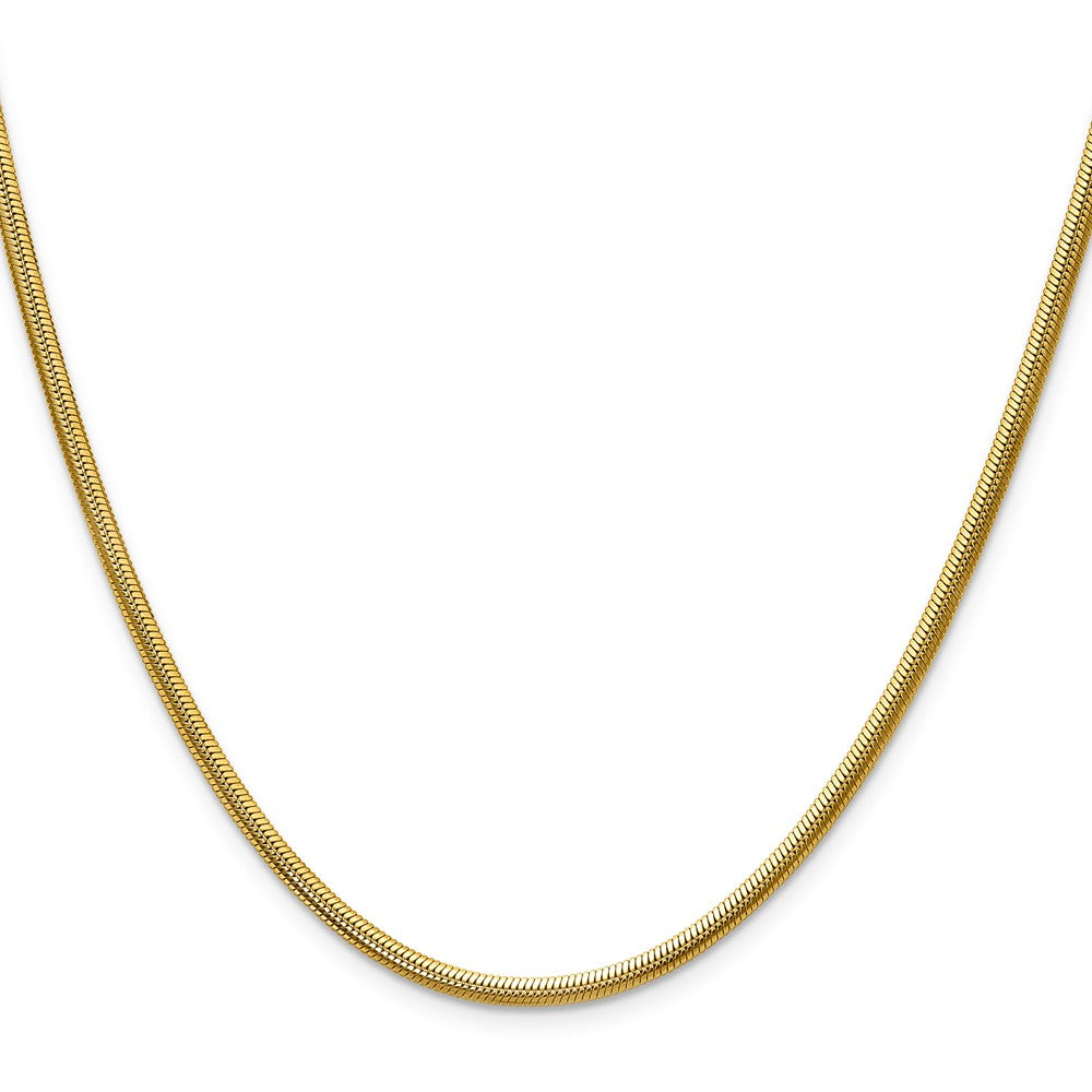 Chisel Stainless Steel Polished Yellow IP-plated 2.7mm 22 inch Snake Chain