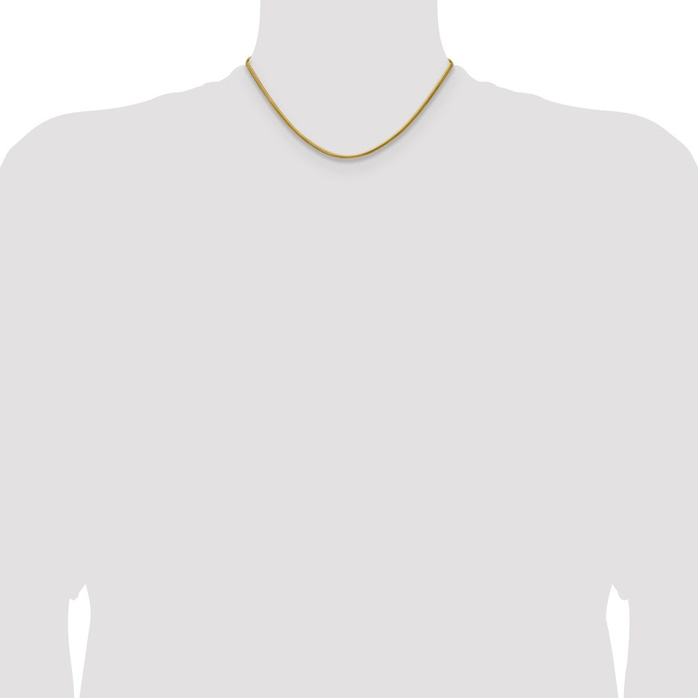 Chisel Stainless Steel Polished Yellow IP-plated 2.7mm 16 inch Snake Chain