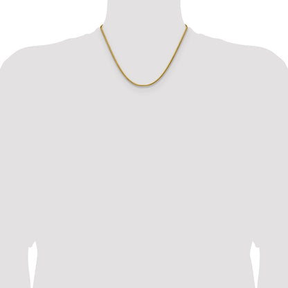 Chisel Stainless Steel Polished Yellow IP-plated 2.7mm 18 inch Snake Chain