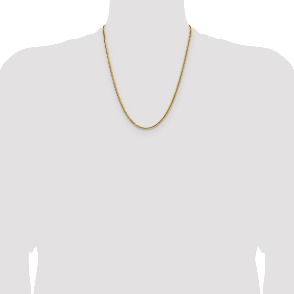 Chisel Stainless Steel Polished Yellow IP-plated 2.7mm 22 inch Snake Chain
