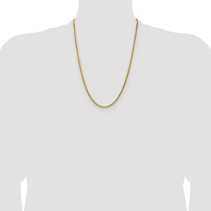 Chisel Stainless Steel Polished Yellow IP-plated 2.7mm 24 inch Snake Chain