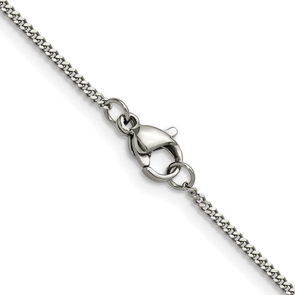 Chisel Stainless Steel Polished 1.5mm 22 inch Curb Chain