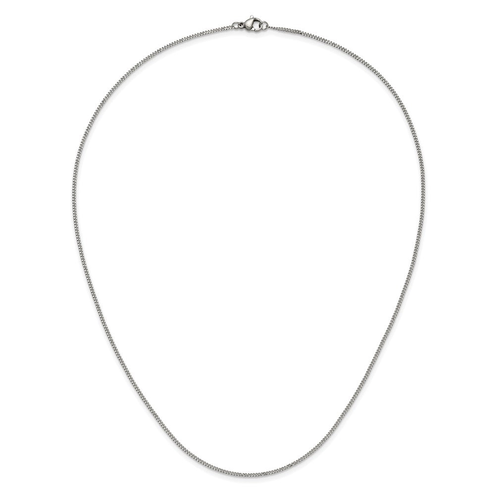 Chisel Stainless Steel Polished 1.5mm 20 inch Curb Chain