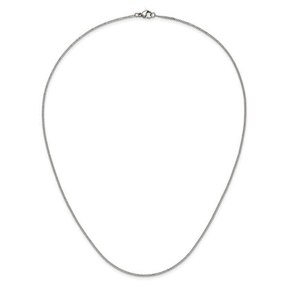 Chisel Stainless Steel Polished 1.5mm 20 inch Curb Chain
