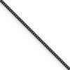 Chisel Stainless Steel Polished Black IP-plated 1.5mm 18 inch Curb Chain