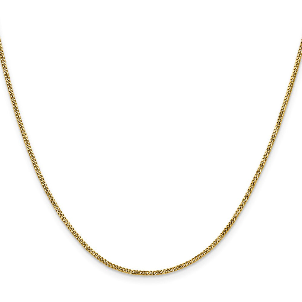 Chisel Stainless Steel Polished Yellow IP-plated 1.5mm 22 inch Curb Chain