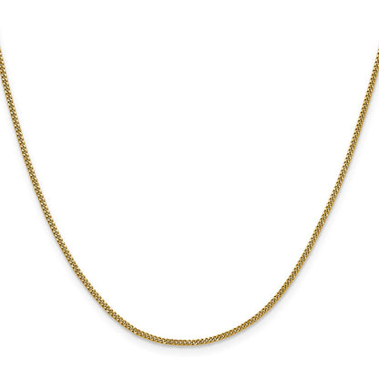 Chisel Stainless Steel Polished Yellow IP-plated 1.5mm 22 inch Curb Chain