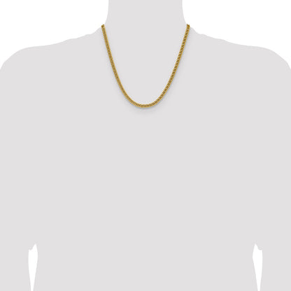 Chisel Stainless Steel Polished Yellow IP-plated 5mm 20 inch Double Curb Chain