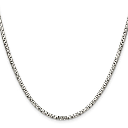 Chisel Stainless Steel Polished 3mm 20 inch Flat Box Chain