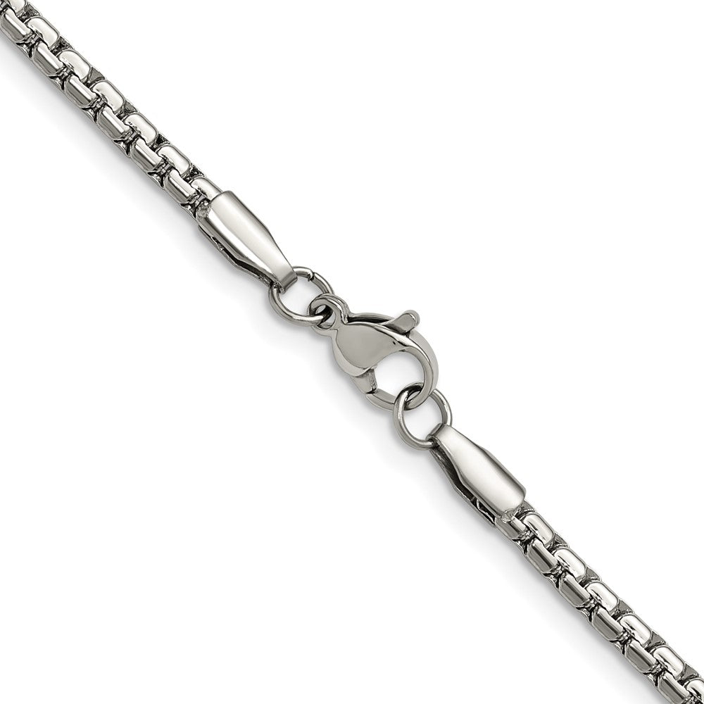 Chisel Stainless Steel Polished 3mm 24 inch Flat Box Chain