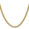 Chisel Stainless Steel Polished Yellow IP-plated 4mm 24 inch Flat Box Chain